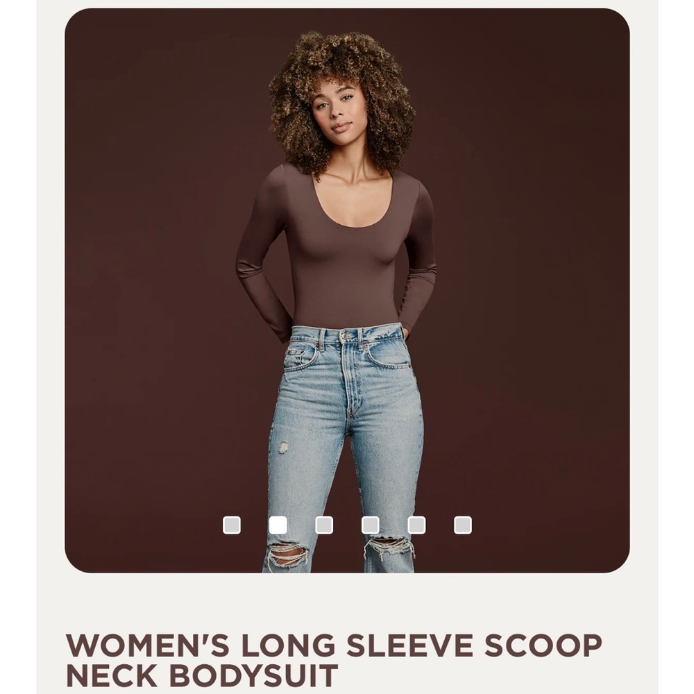 nuuds scoop neck bodysuit